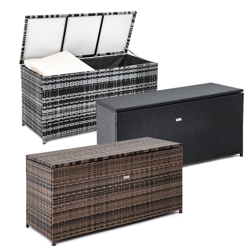 Polyrattan Auflagenbox 120x60x50 cm Rattan Box für den