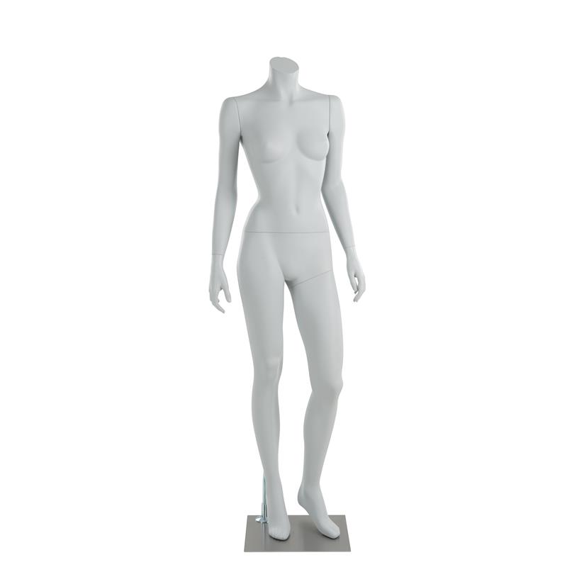 Mannequin Schaufensterpuppe Schaufensterfigur Frau stehend kopflos IDW Weiß 
